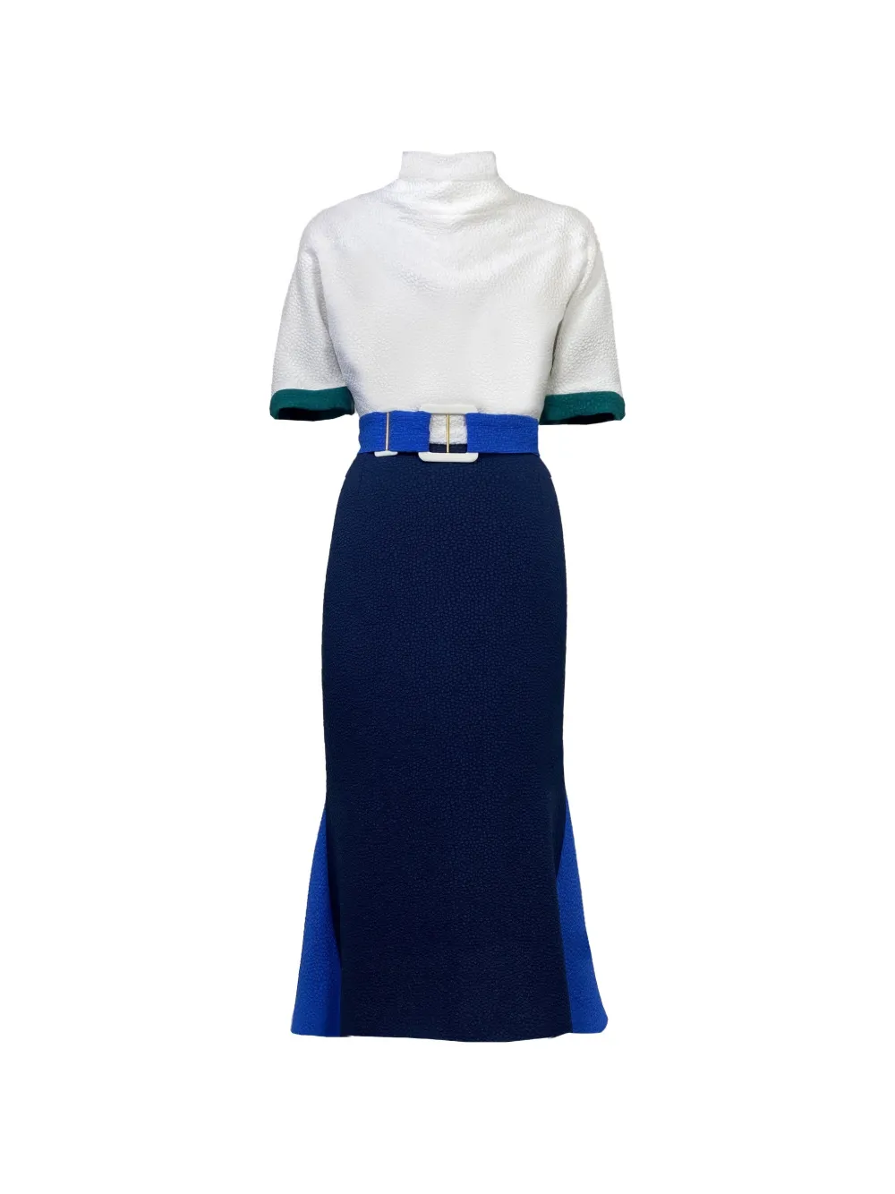 Edeline Lee Pandora belted maxi dress - Blu