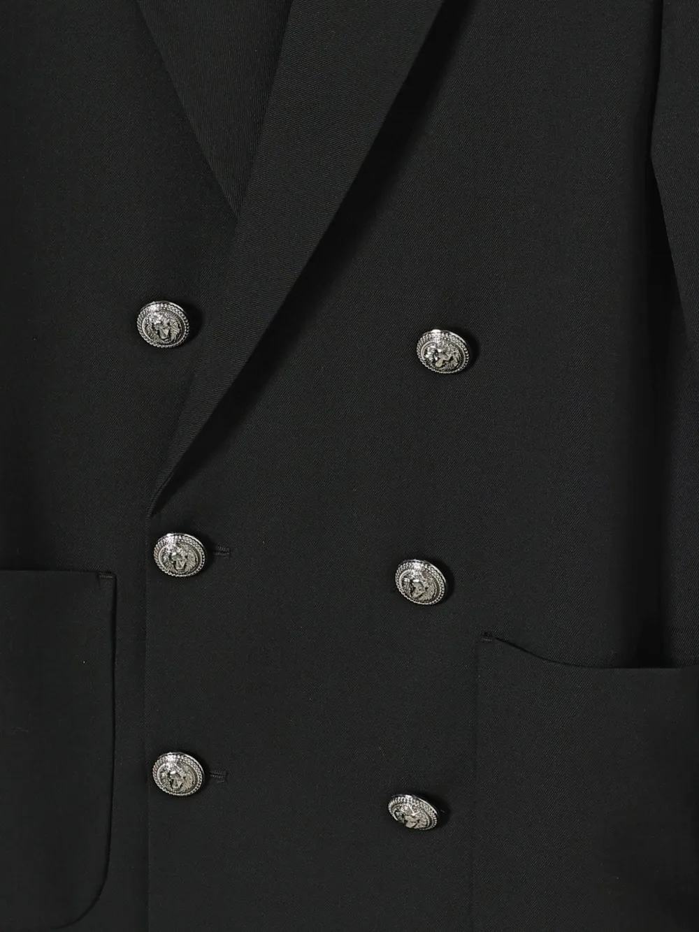 Balmain Kids Blazer met dubbele rij knopen Zwart