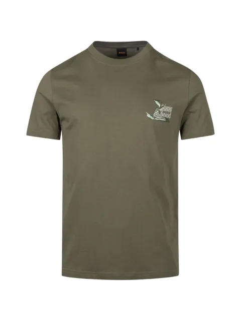BOSS logo-print cotton T-shirt