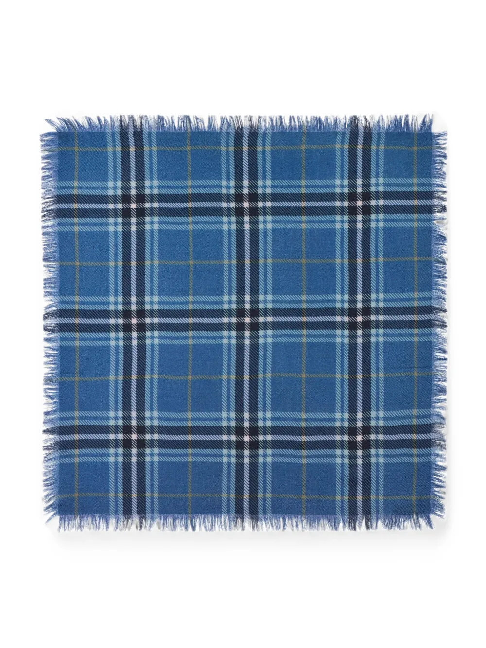 BOMPARD Sjaal met tartan ruit Blauw