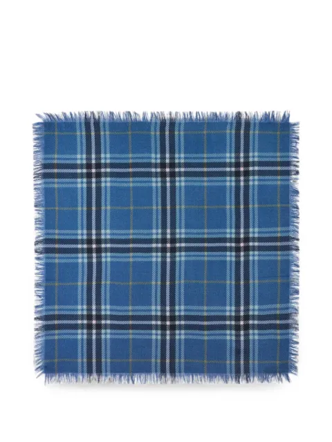 BOMPARD tartan fringed scarf