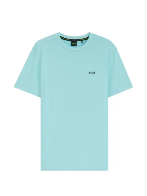BOSS stretch-cotton T-shirt with logo detail