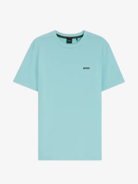 BOSS stretch-cotton T-shirt with logo detail