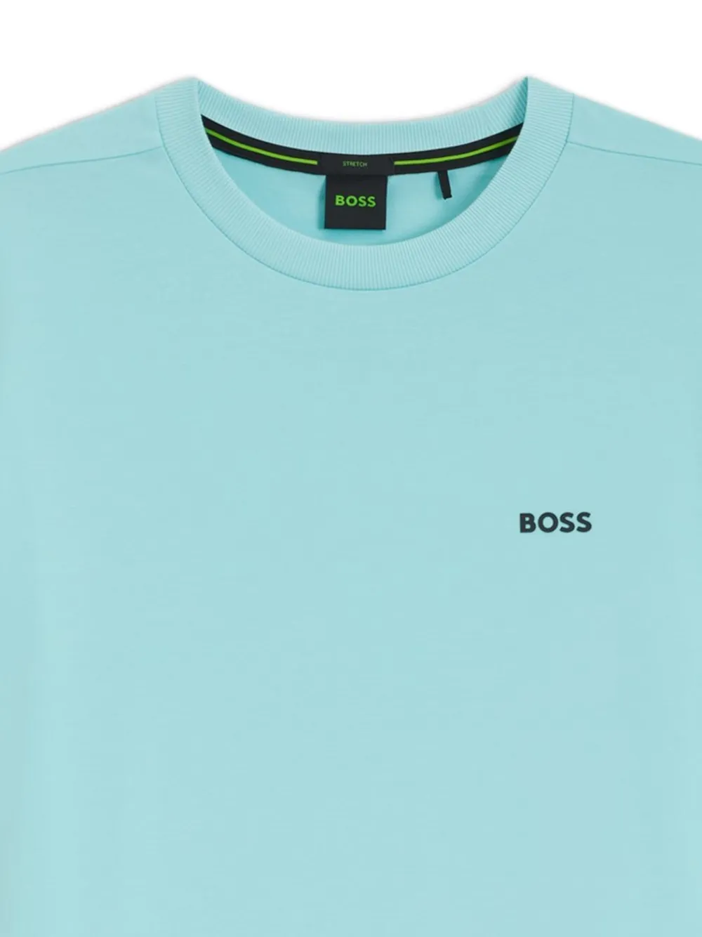 BOSS T-shirt met logoprint Blauw