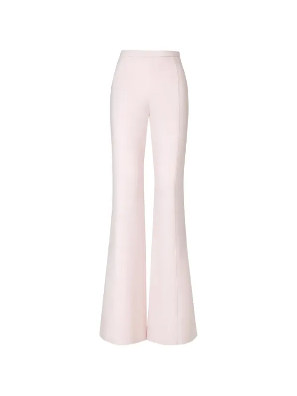 Costarellos Maree Pressed-crease Flared Trousers in Pink
