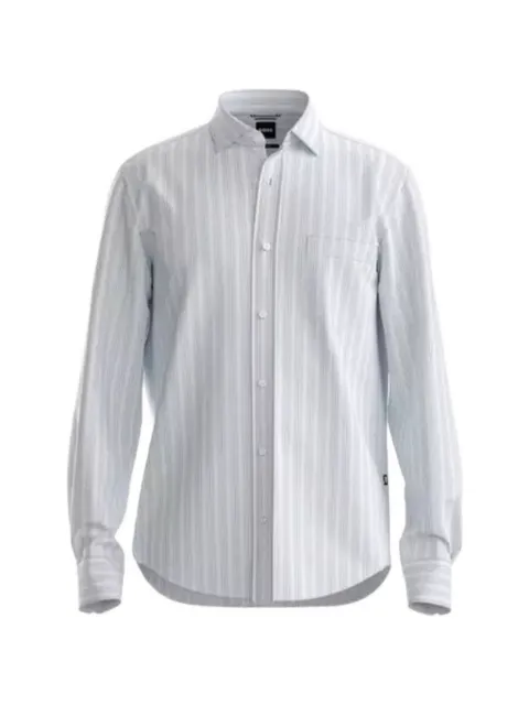 BOSS striped-pattern shirt