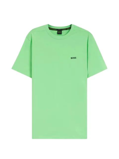 BOSS stretch-cotton T-shirt with logo detail