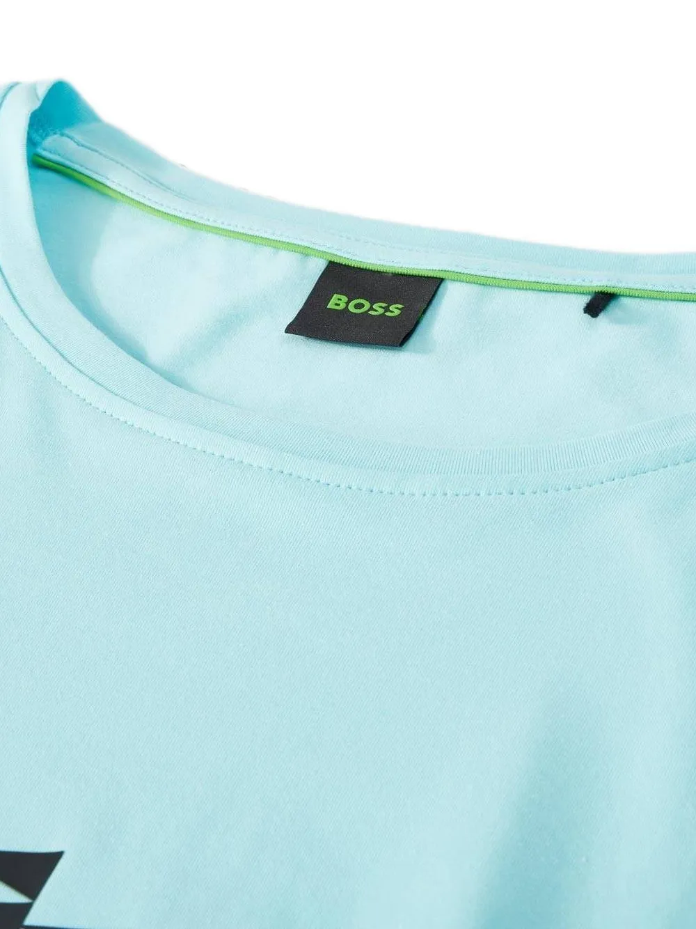 BOSS T-shirt met grafische print Blauw