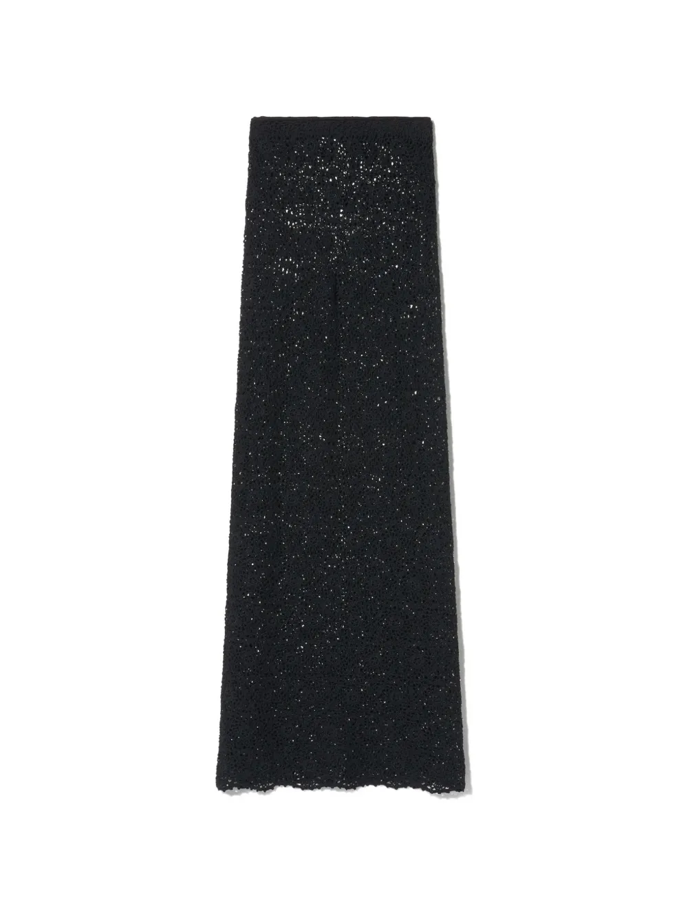 Nili Lotan Nika Knitted Maxi Skirt In 블랙