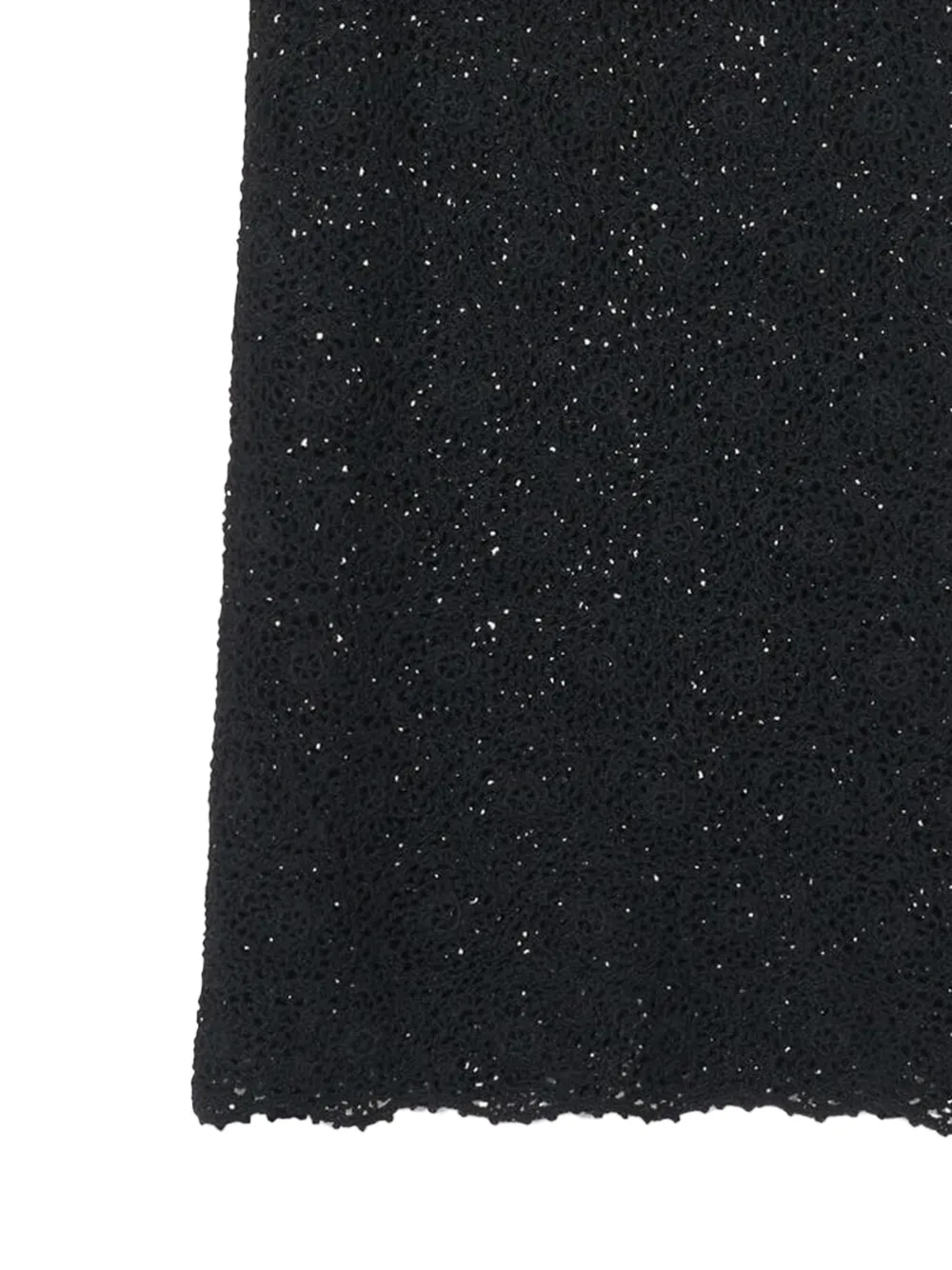 Nili Lotan Nika Knitted Maxi Skirt in Black, view 2