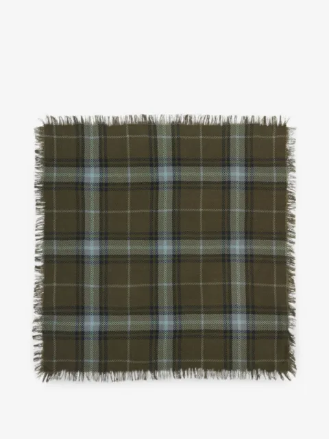 BOMPARD tartan fringed scarf
