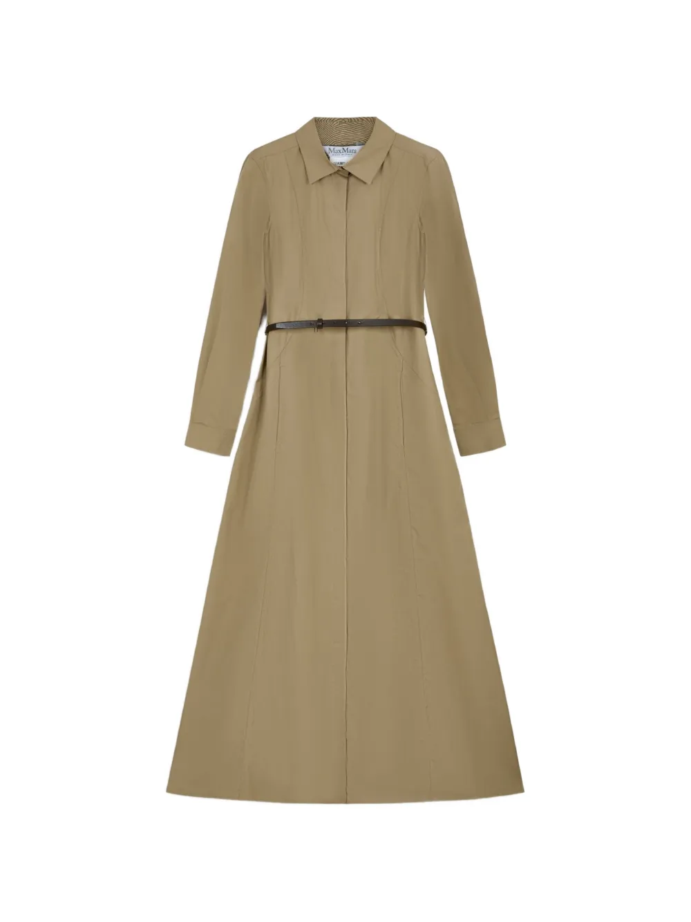 Max Mara belted long-sleeve dress - Toni neutri