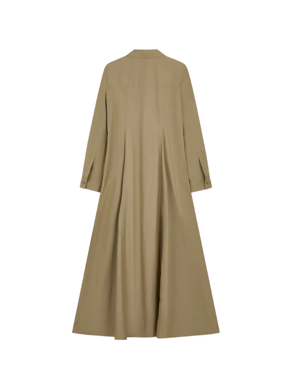 Max Mara Jurk met lange mouwen en ceintuur Beige