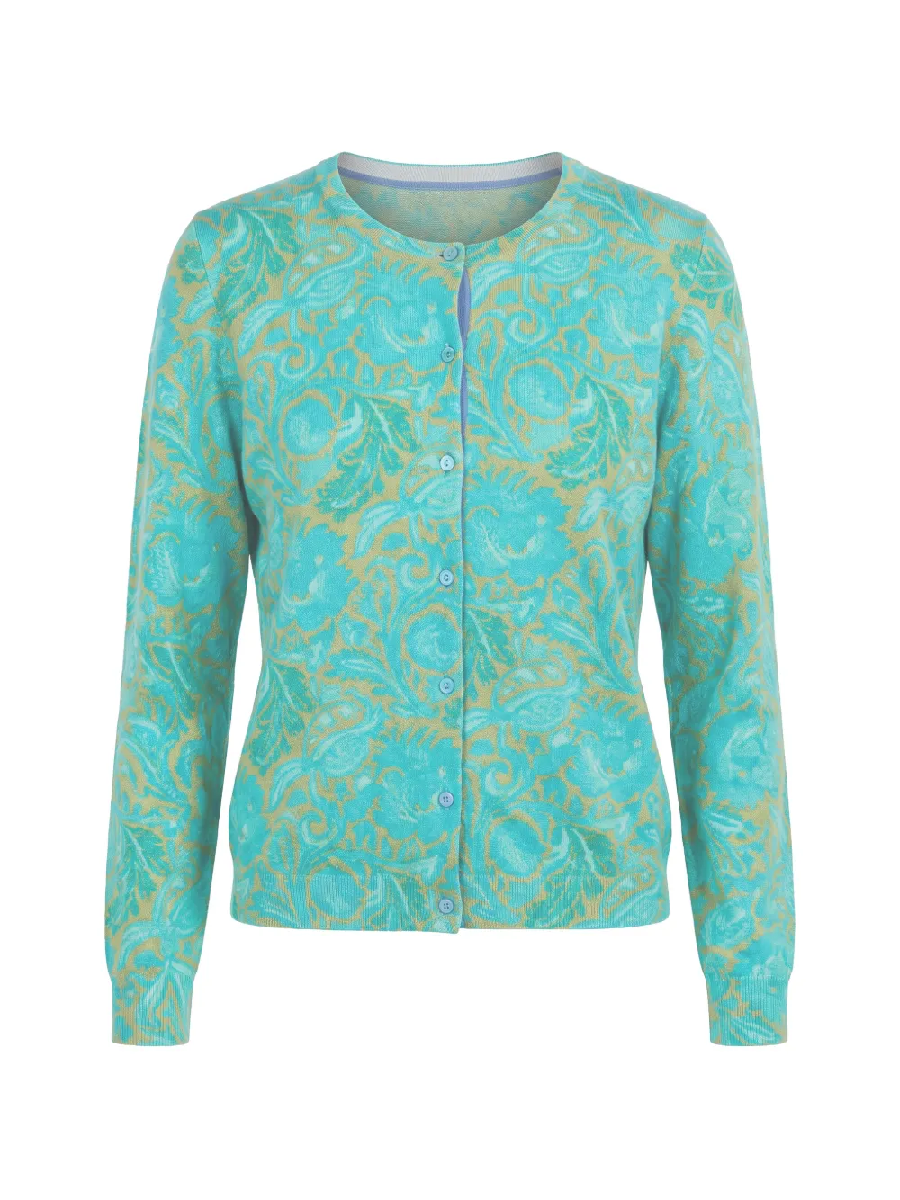 IN BED WITH YOU knitted print cardigan - Blu