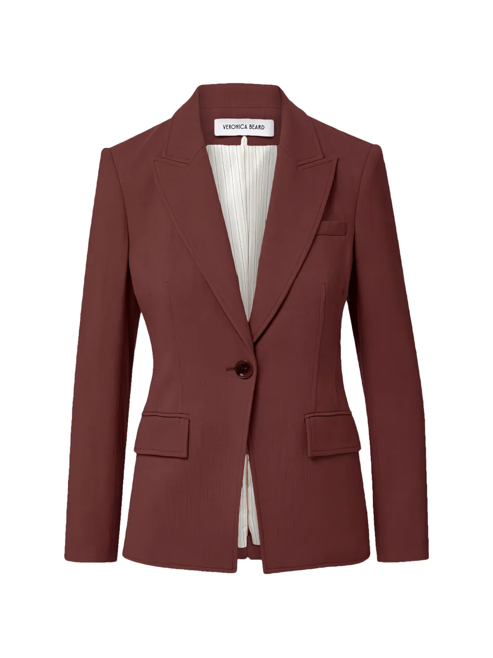 Veronica Beard Isaac Dickey single-breasted peaked-lapel blazer - Braun