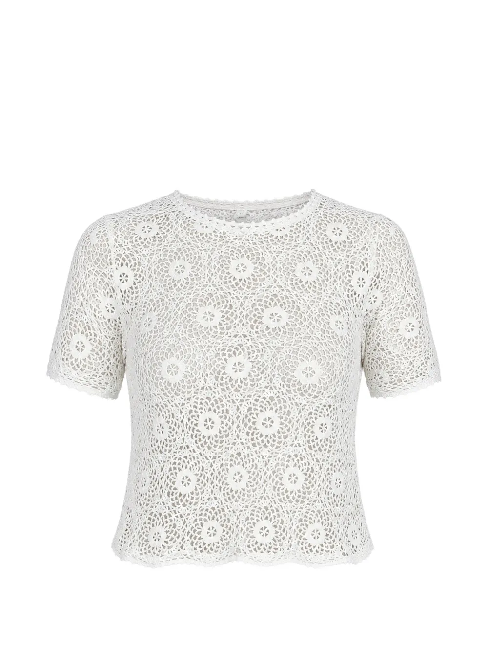 Nili Lotan Elionne crochet-knit blouse - Bianco