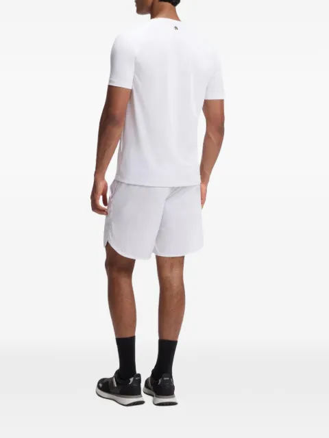 BOSS Active moisture-wicking T-shirt with tennis-ball embossing