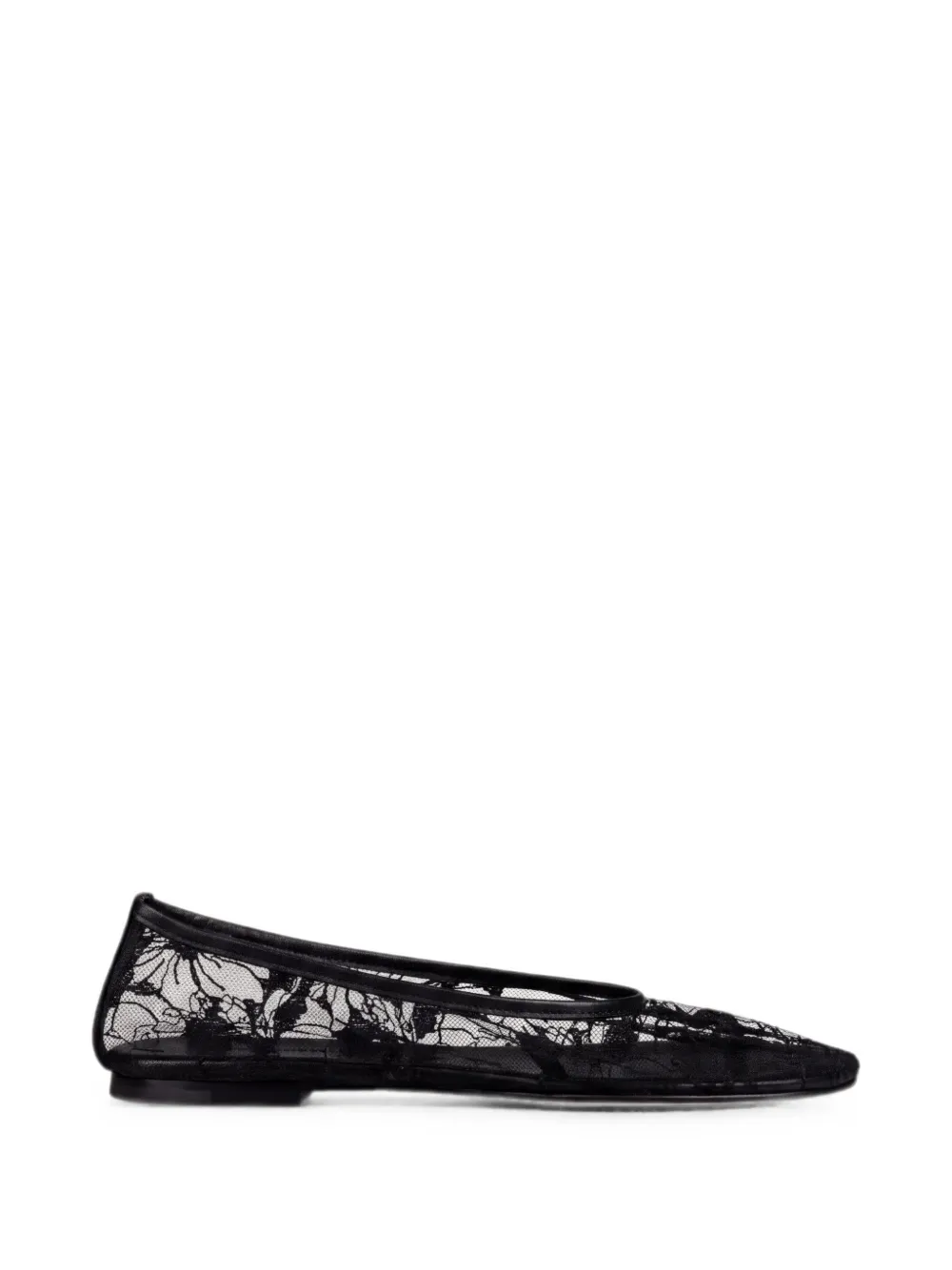 Dear Frances Balla floral-lace ballet flats - Schwarz