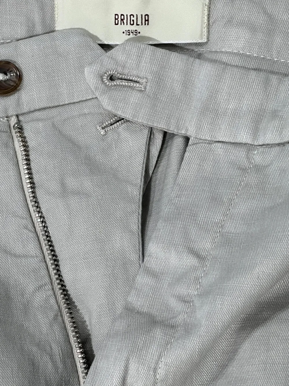 Briglia 1949 Naviglio broek met plooien Grijs