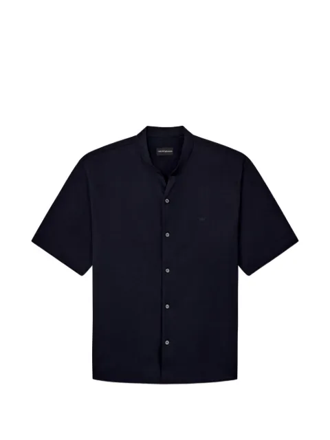 Emporio Armani camisa de jersey de algodón con ajuste regular