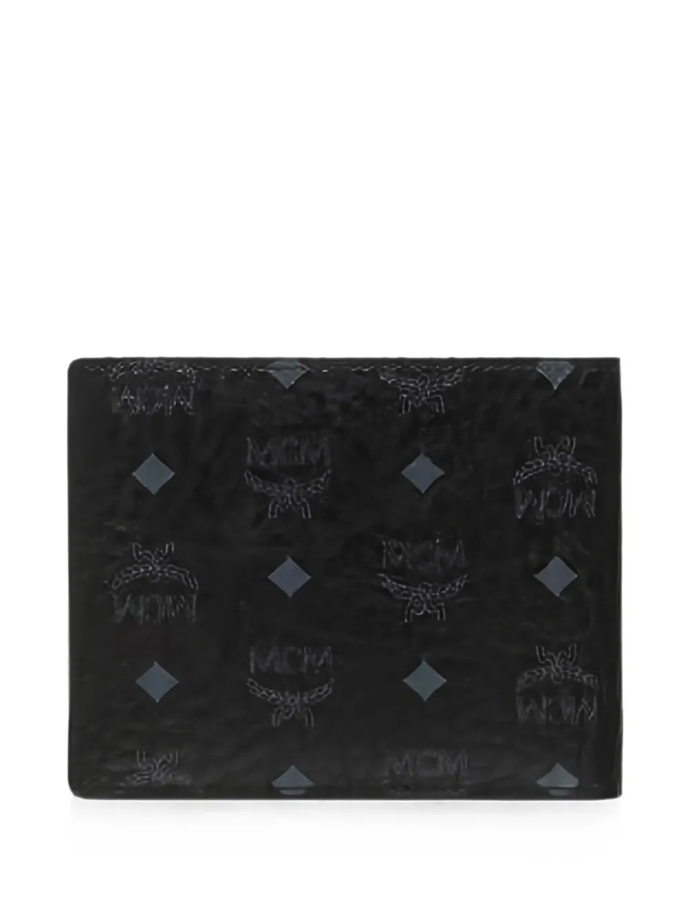 MCM monogram-print bi-fold wallet - Schwarz