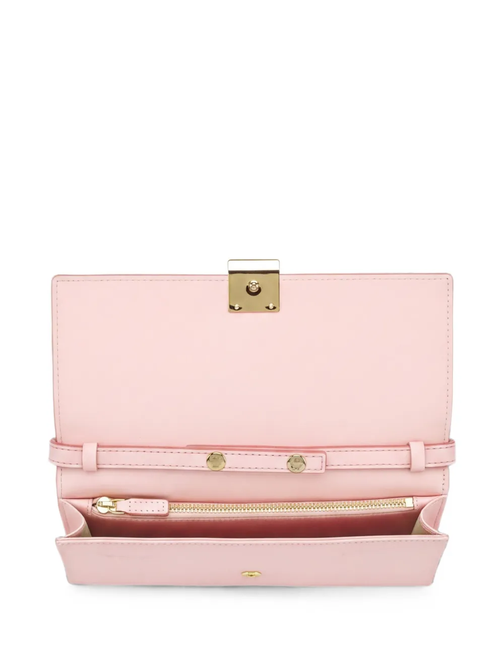 MCM Aren schoudertas met ketting en logo-reliëf Roze