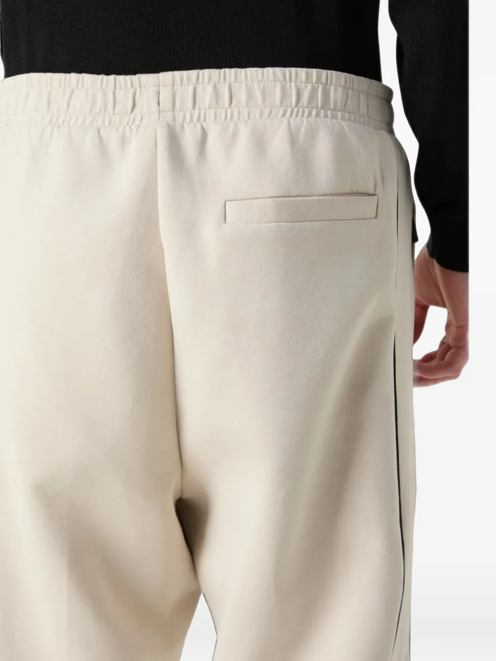 BOSS Trainingsbroek met trekkoordtaille Beige