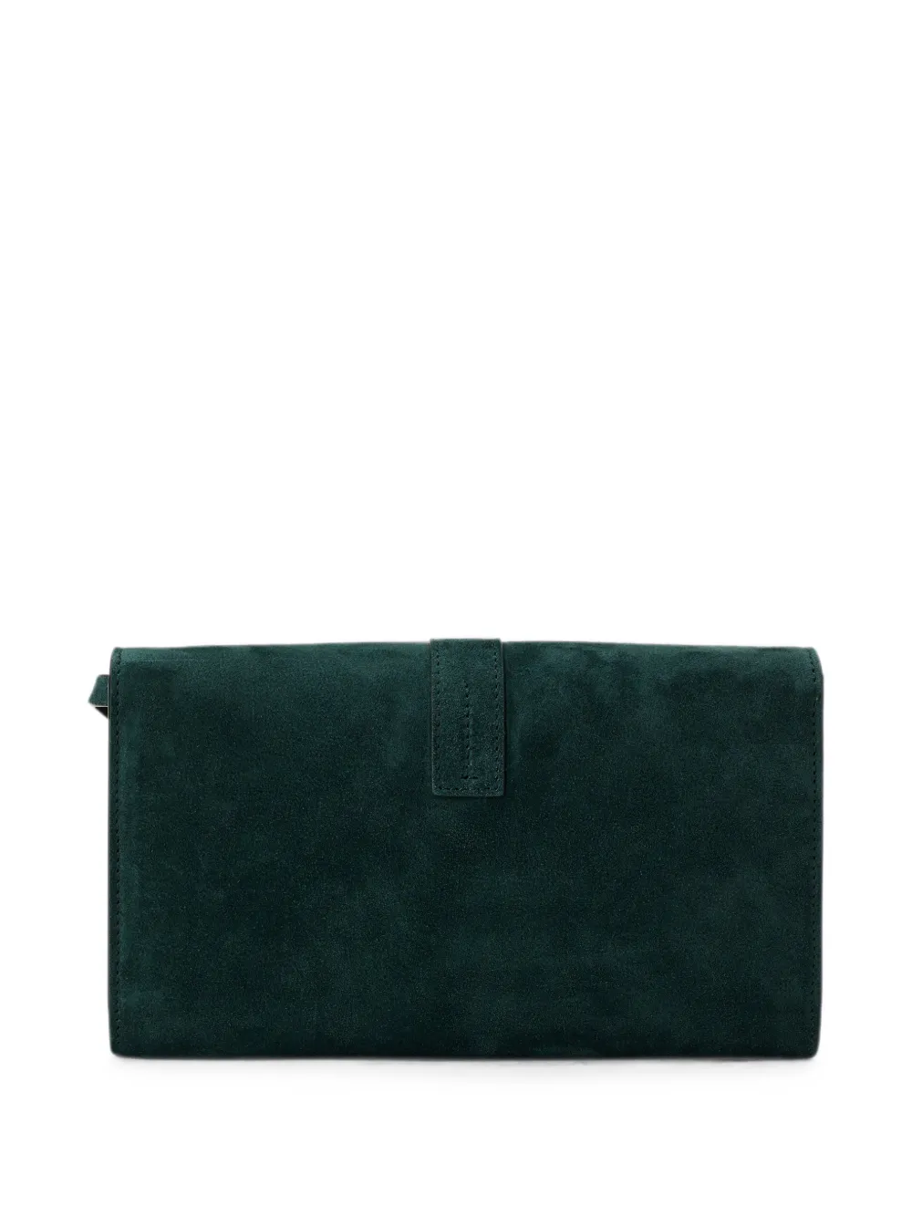 TOM FORD Suède clutch met T-gesp Groen