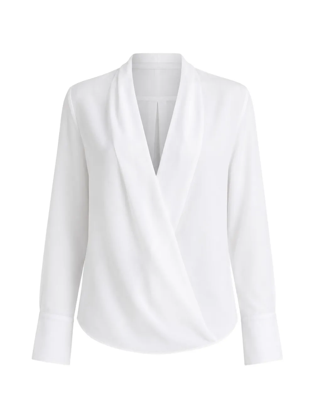 SA SU PHI criss-cross wrap shirt - Bianco