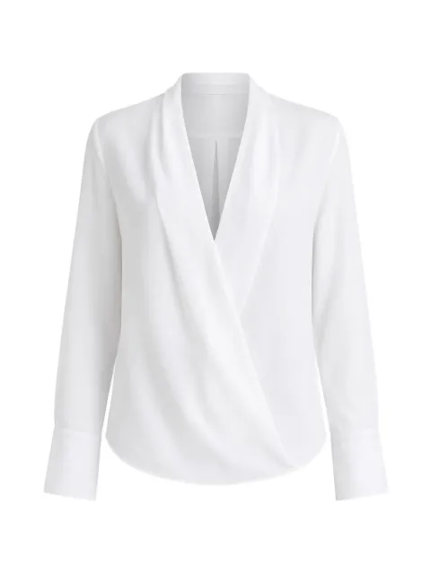 SA SU PHI criss-cross wrap shirt