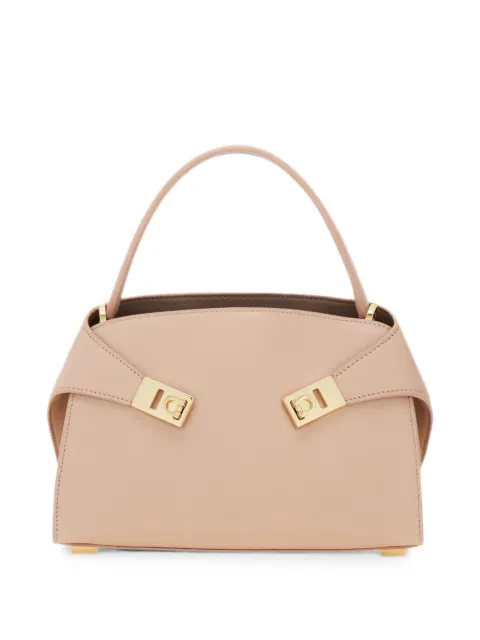 Ferragamo Hug 超小号柔软双色手提包