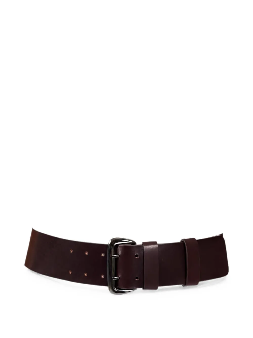 Barbara Bui wide-buckle calf leather belt - Nero