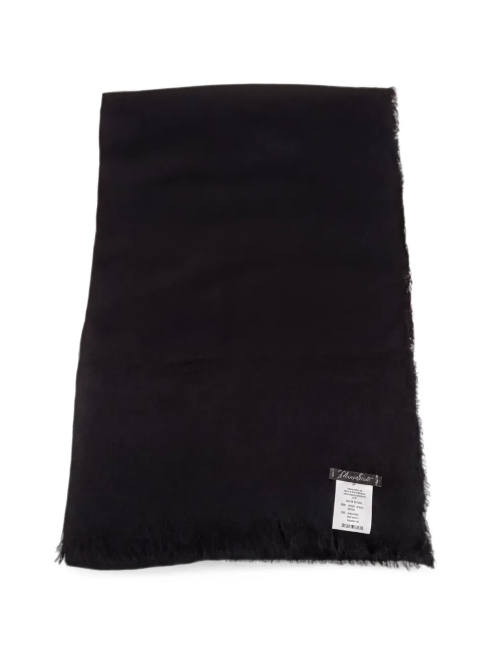 Faliero Sarti frayed-edge scarf - Nero