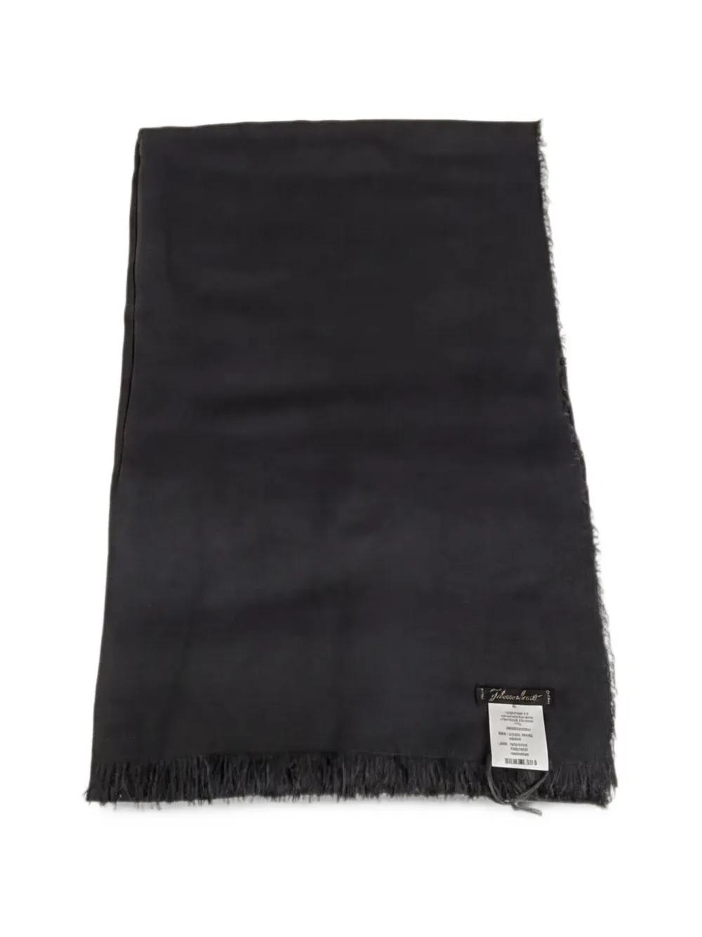 Faliero Sarti frayed-edge scarf - Nero