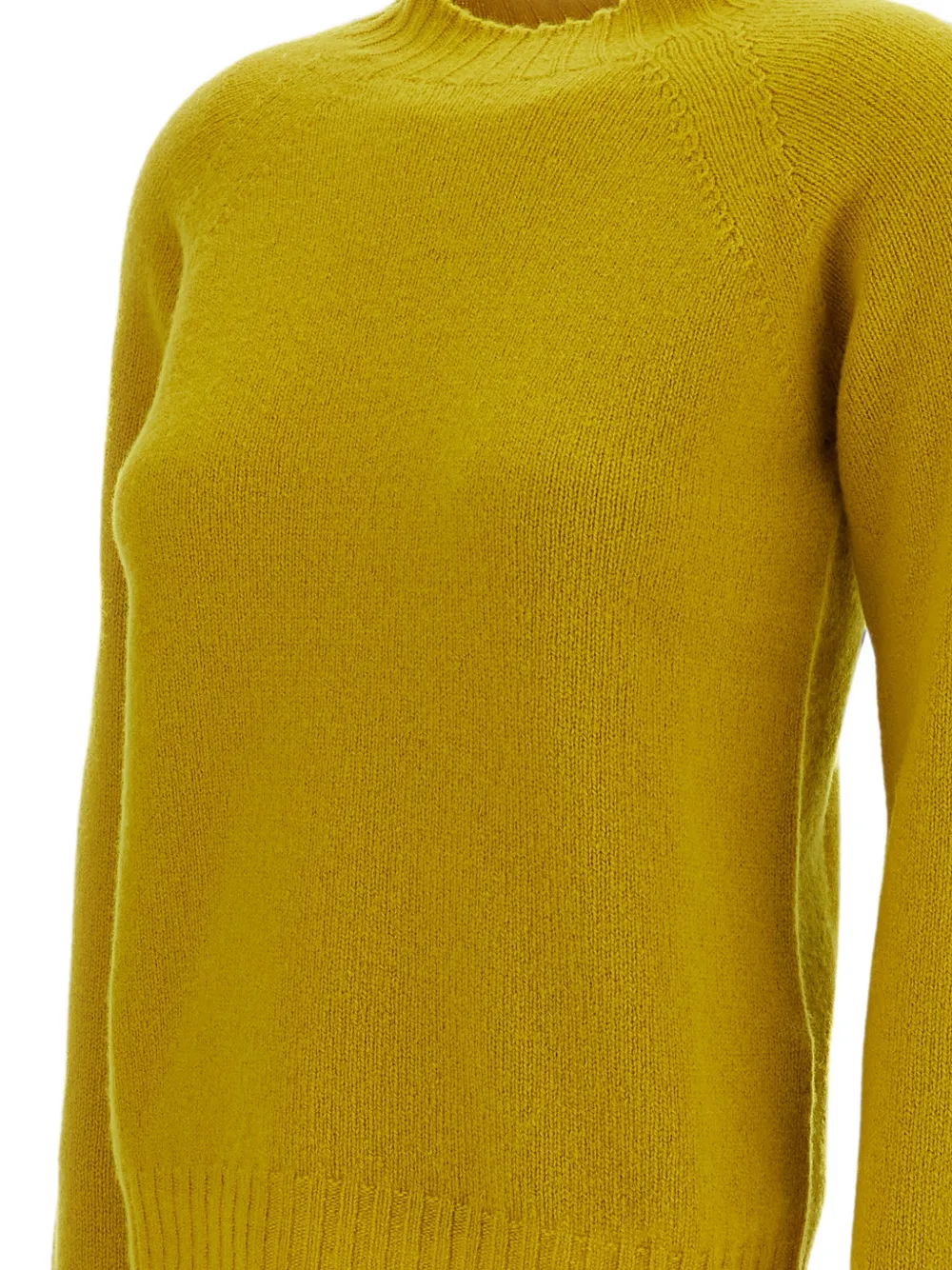 Drumohr Trui met raglan mouwen en hoge hals Geel