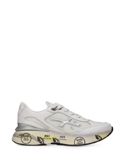 Premiata logo-patch panelled sneakers