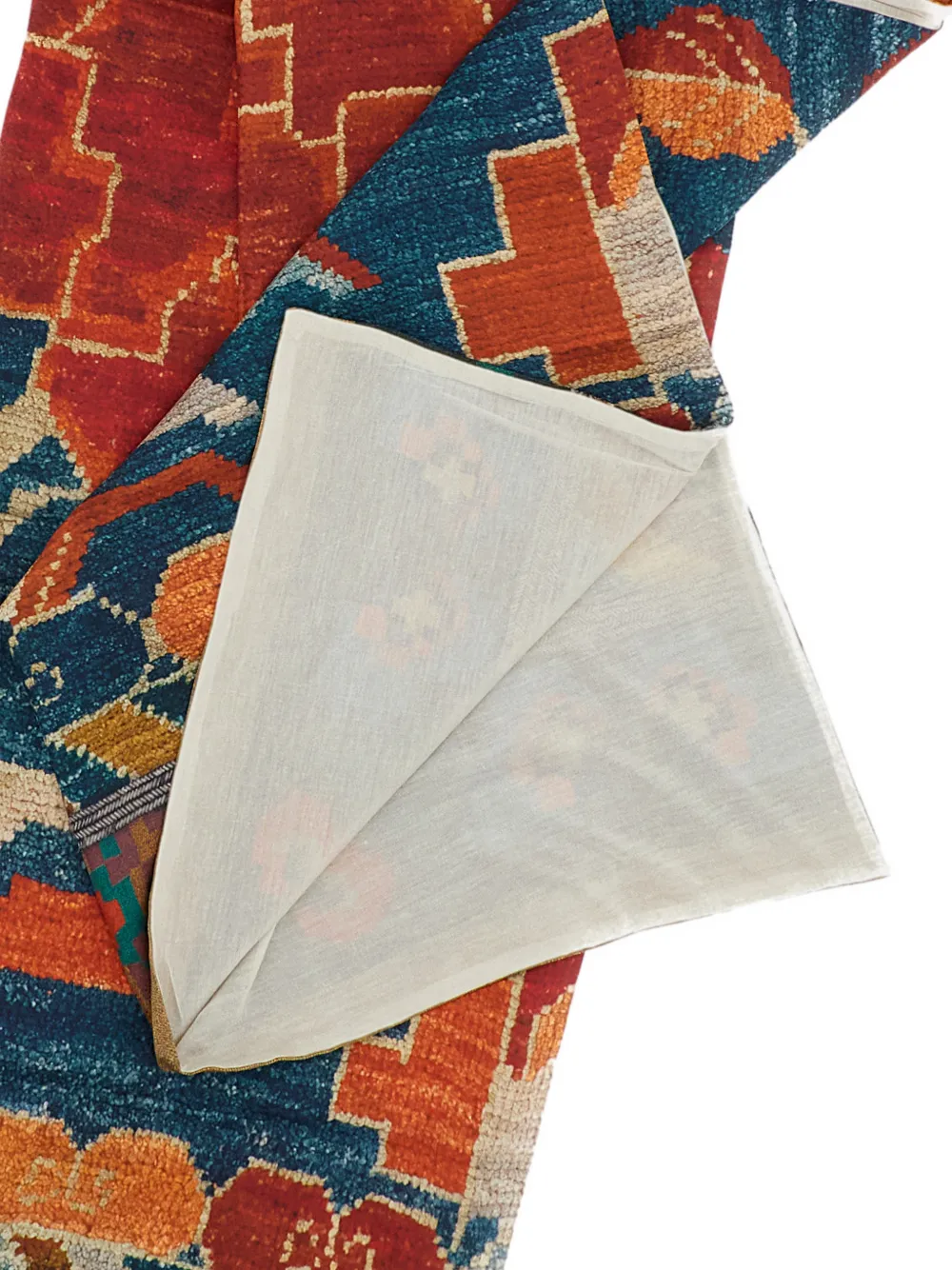 Pierre-Louis Mascia Sjaal met paisley-print en patchwork Blauw