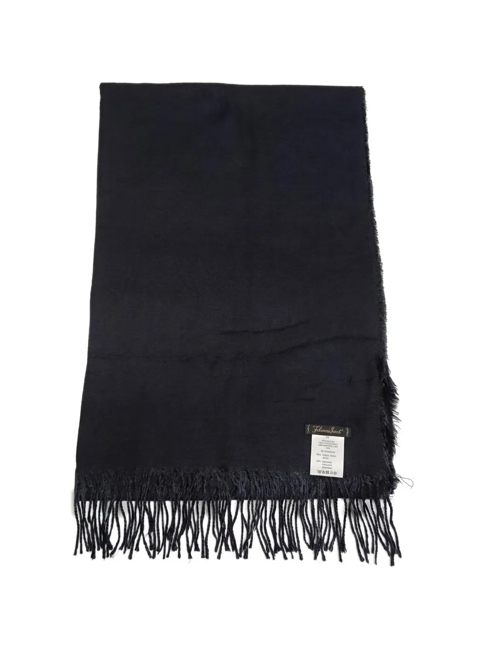 Faliero Sarti frayed-edge scarf - Nero