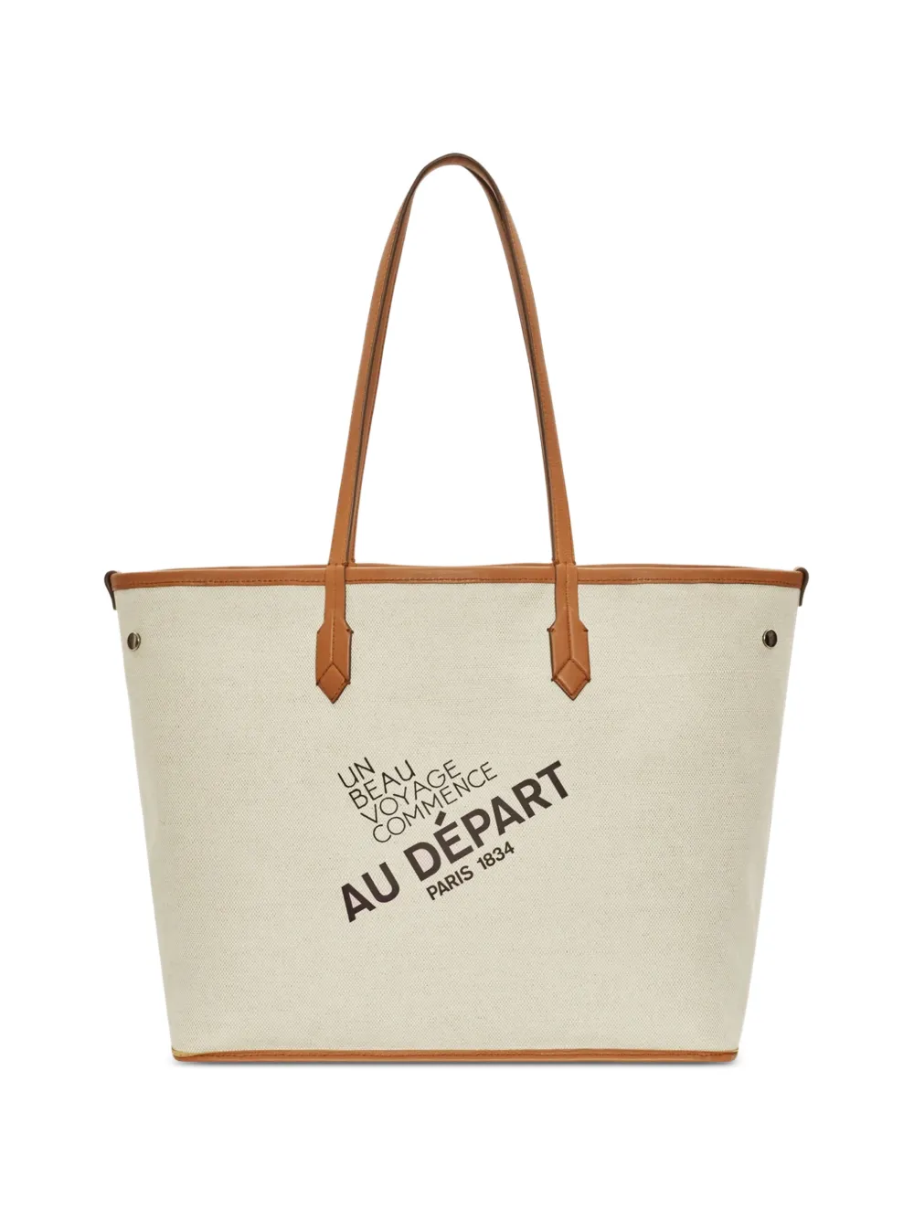 Au Départ monogram-print reversible tote bag