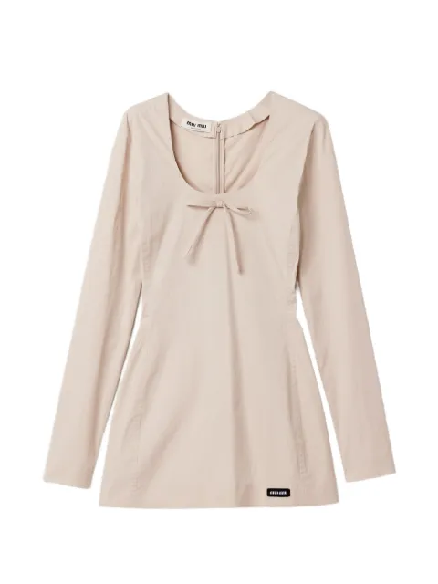Miu Miu stretch poplin mini-dress