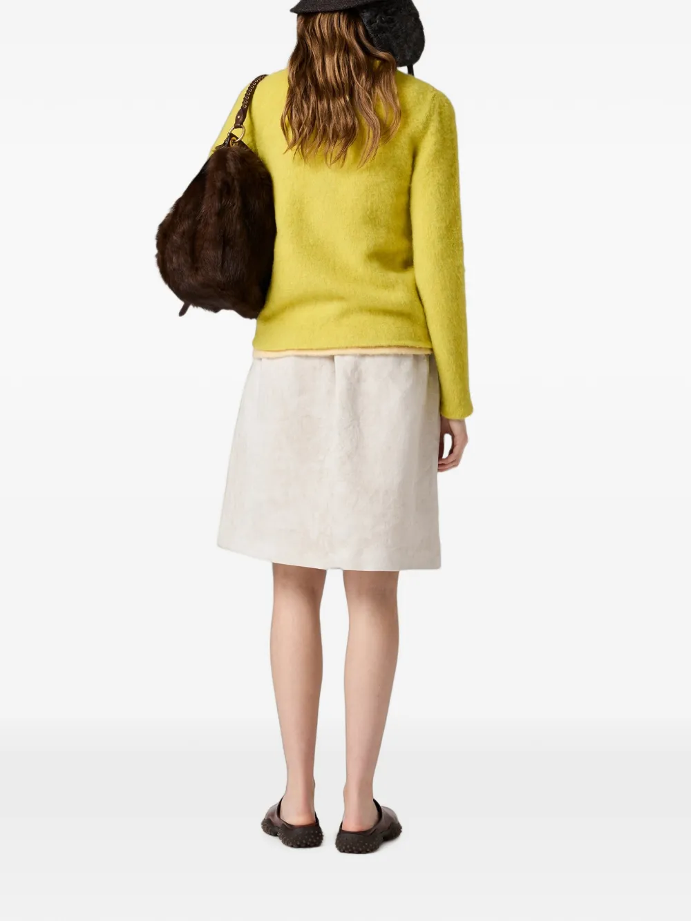 Miu Linnen rok Beige