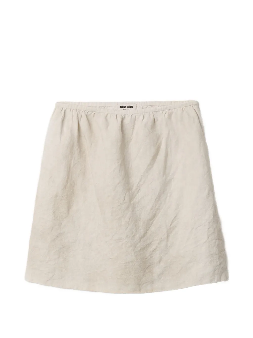 Miu Miu linen skirt - Nude