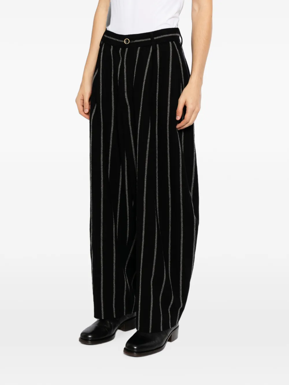 Uma Wang Wollen broek Zwart