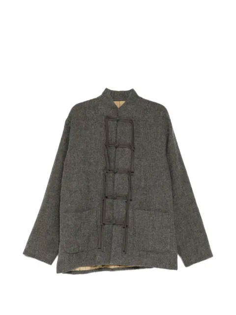 Uma Wang frog-fastening virgin wool jacket