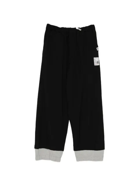 Maison MIHARA YASUHIRO sweat layered wool trousers