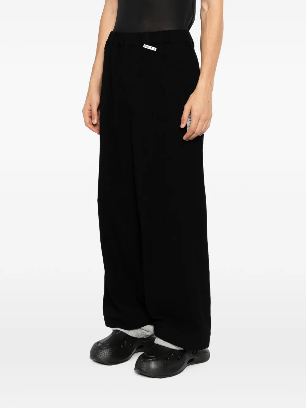 Maison MIHARA YASUHIRO Gelaagde wollen broek Zwart