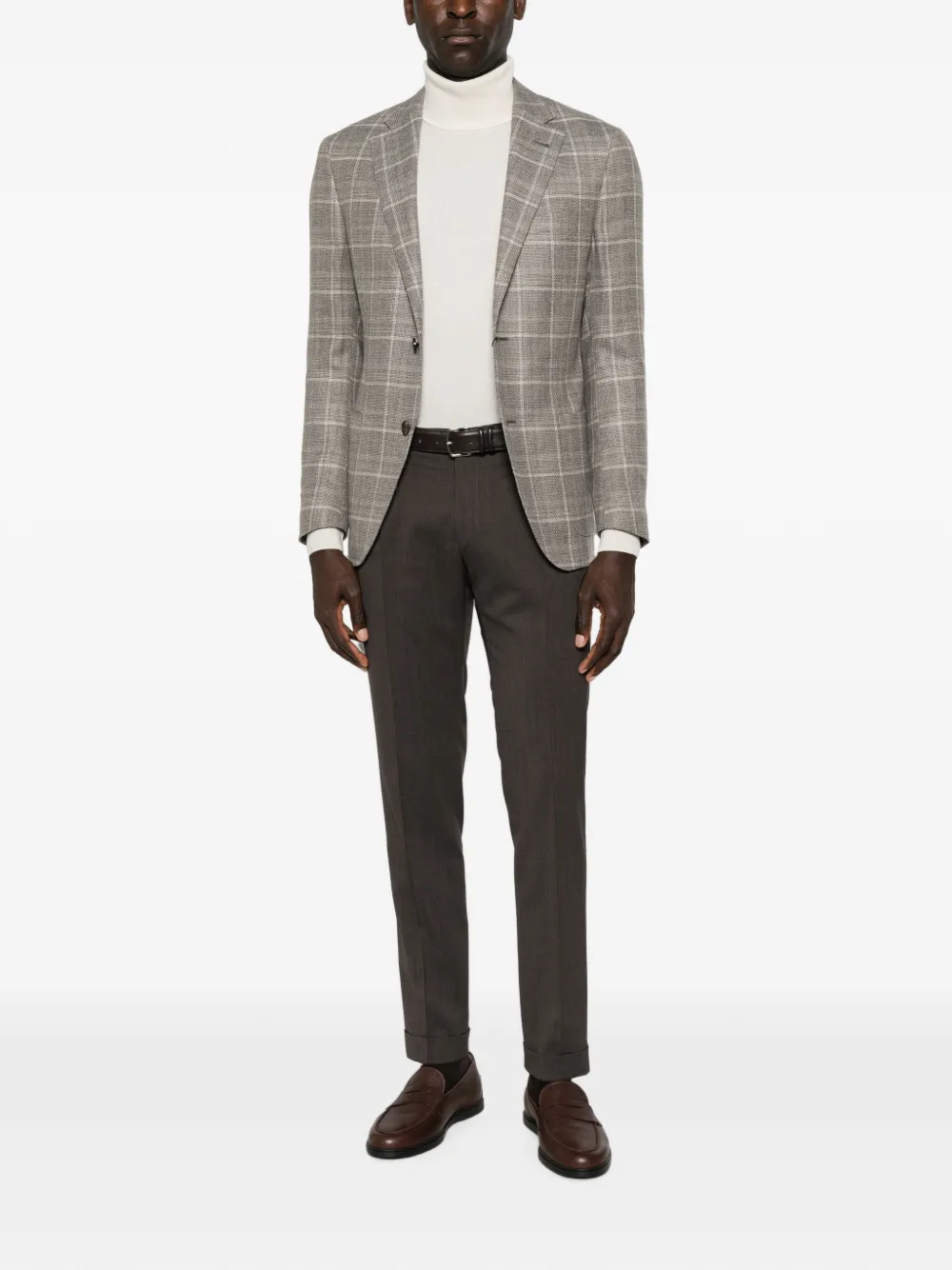 Corneliani Jack met enkele rij knopen Grijs