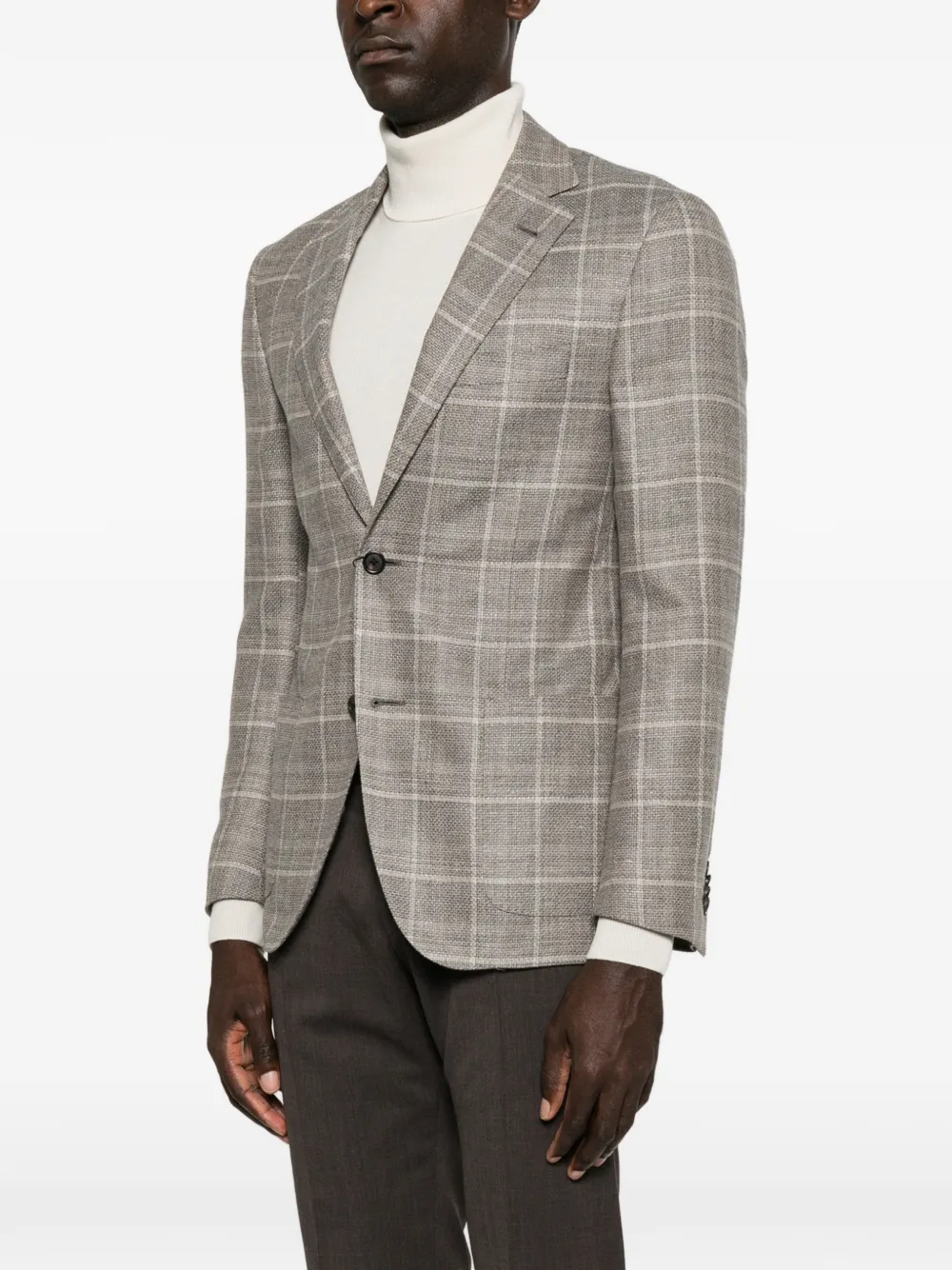 Corneliani Jack met enkele rij knopen Grijs