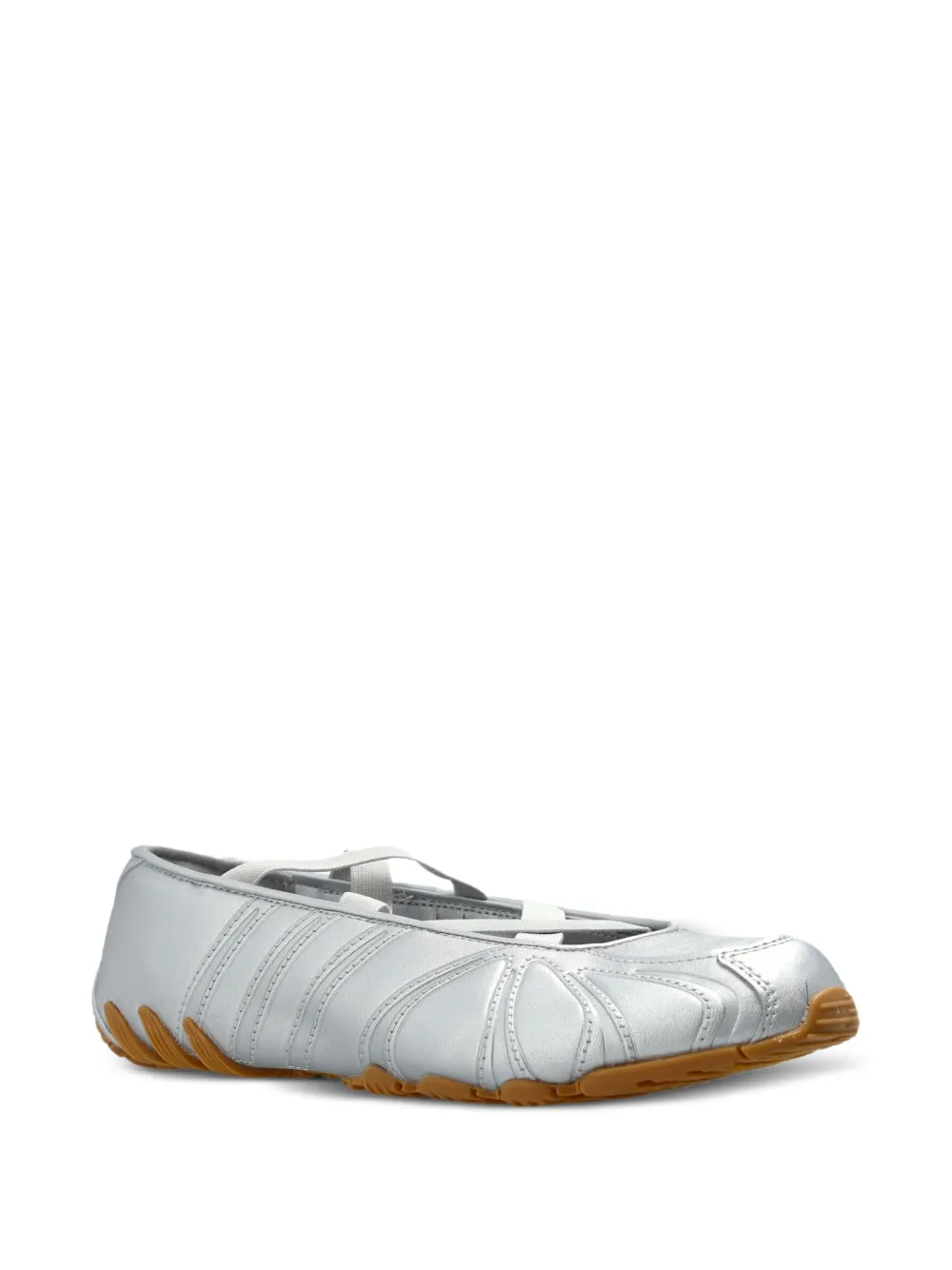 adidas cross-strap ballet flats Zilver