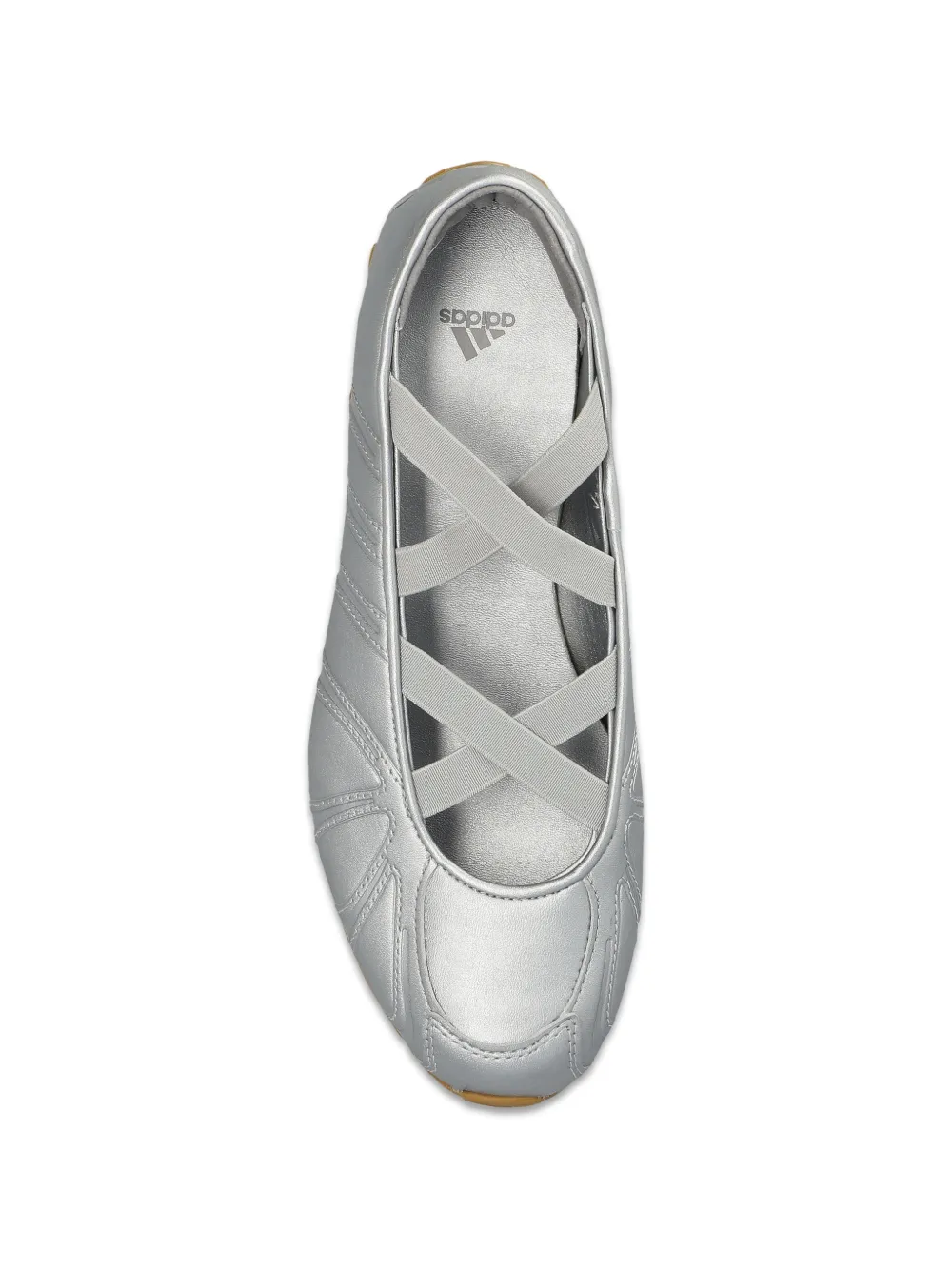 adidas cross-strap ballet flats Zilver